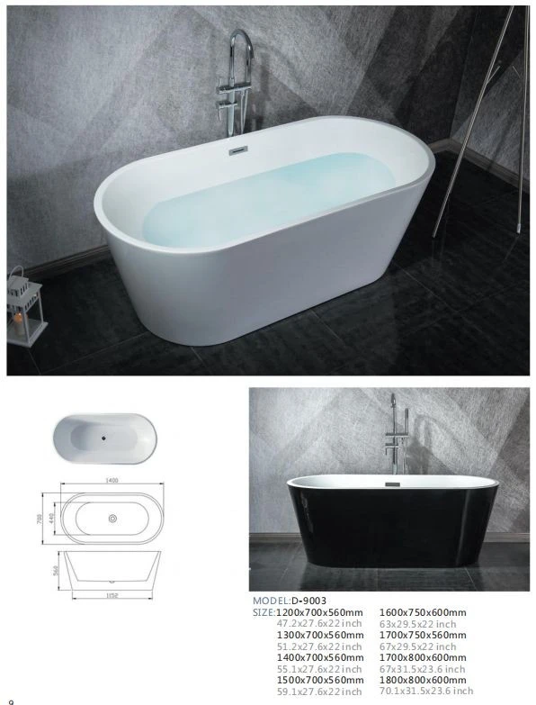 Free Standing Acrylic Tub factory